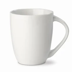 Gift Campaign Tazza bianca di ceramica con manico triangolare fatta in EU 270ml> Tazze Mug