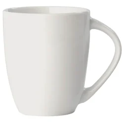 Gift Campaign Tazza bianca di ceramica con manico triangolare fatta in EU 270ml> Tazze Mug