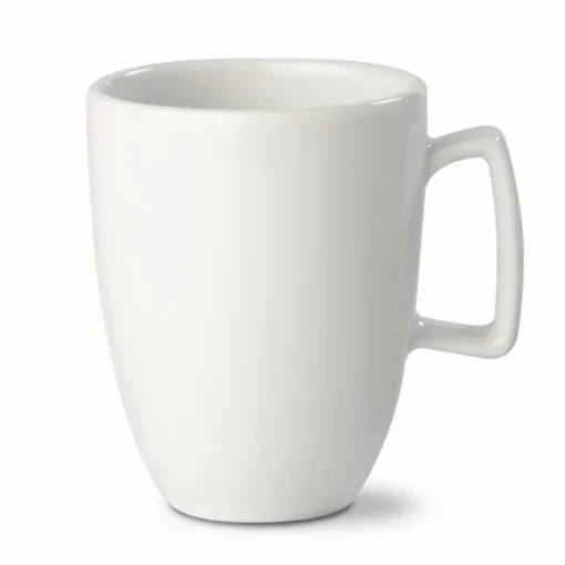 Gift Campaign Tazza bianca di porcellana con manico rettangolare da 230ml> Tazze Mug