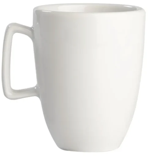 Gift Campaign Tazza bianca di porcellana con manico rettangolare da 230ml> Tazze Mug
