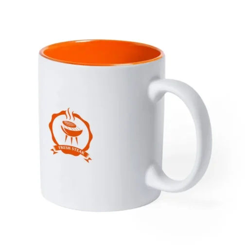 Gift Campaign Tazza con logo ceramica di qualità interno colorato 350ml Magic White> Tazze Mug