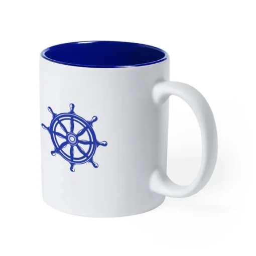 Gift Campaign Tazza con logo ceramica di qualità interno colorato 350ml Magic White> Tazze Mug