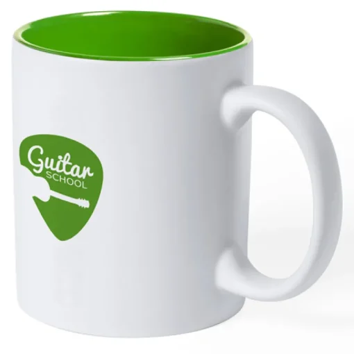 Gift Campaign Tazza con logo ceramica di qualità interno colorato 350ml Magic White> Tazze Mug