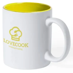 Gift Campaign Tazza con logo ceramica di qualità interno colorato 350ml Magic White></noscript> Tazze Mug