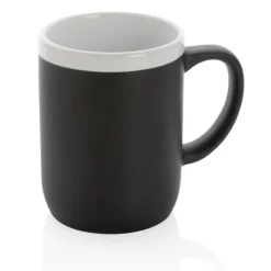 Gift Campaign Tazza con logo ceramica finitura opaca bordo bianco 300ml White Deco> Tazze Mug
