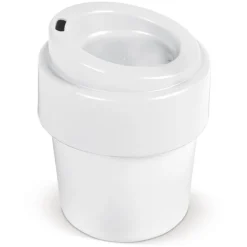 Gift Campaign Tazza da asporto con tappo colorato in bioplastica riciclabile 240ml> Bicchieri Take Away