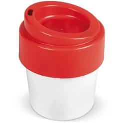Gift Campaign Tazza da asporto con tappo colorato in bioplastica riciclabile 240ml></noscript> Bicchieri Take Away