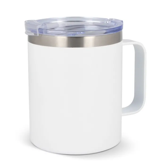 Gift Campaign Tazza da viaggio in acciaio e ceramica con manico e tappo 350ml> Bicchieri Take Away