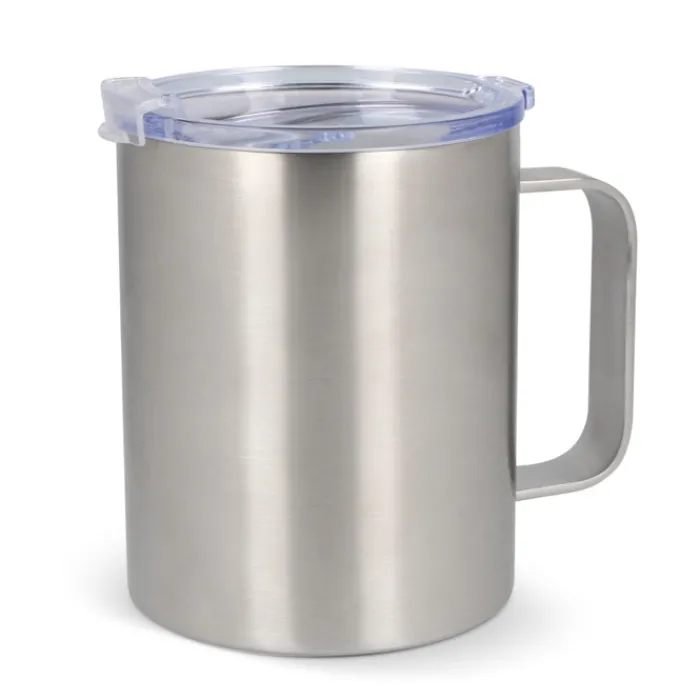 Gift Campaign Tazza da viaggio in acciaio e ceramica con manico e tappo 350ml> Bicchieri Take Away