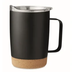Gift Campaign Tazza da viaggio in acciaio con base in sughero 300ml Inox Cork> Bicchieri Termici Personalizzati