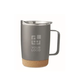 Gift Campaign Tazza da viaggio in acciaio con base in sughero 300ml Inox Cork></noscript> Bicchieri Termici Personalizzati