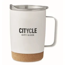 Gift Campaign Tazza da viaggio in acciaio con base in sughero 300ml Inox Cork></noscript> Bicchieri Termici Personalizzati