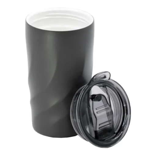 Gift Campaign Tazza da viaggio in acciaio inox con interno in ceramica da 400 ml> Bicchieri Termici Personalizzati