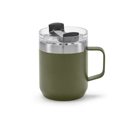 Gift Campaign Tazza d'asporto in acciaio inox riciclato con coperchio girevole 350ml> Bicchieri Termici Personalizzati