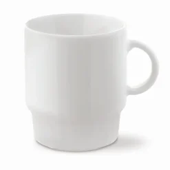 Gift Campaign Tazza di porcellana bianca impilabile prodotta in Europa da 250ml> Tazze Mug