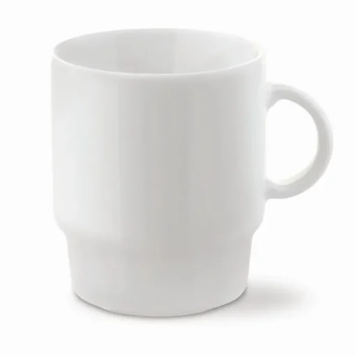 Gift Campaign Tazza di porcellana bianca impilabile prodotta in Europa da 250ml> Tazze Mug