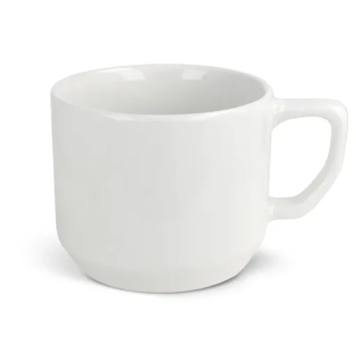 Gift Campaign Tazza di porcellana bianca personalizzabile per bar e hotel da 250ml> Tazze Mug