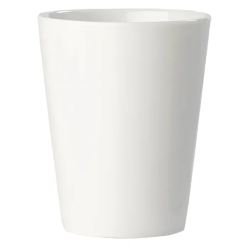 Gift Campaign Tazza di porcellana bianca con manico triangolare prodotta in UE 270ml> Tazze Mug