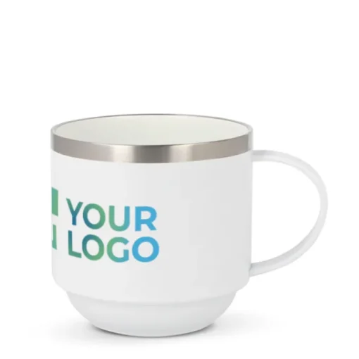 Gift Campaign Tazza impilabile in acciaio riciclato con interno in ceramica da 330ml> Tazze Mug