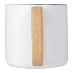 Gift Campaign Tazza in acciaio inox riciclato con manico in legno di faggio 360ml> Gadget Ecologici