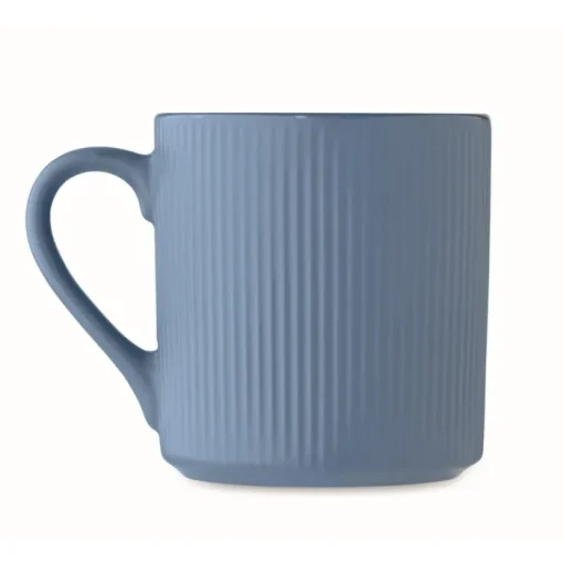 Gift Campaign Tazza in ceramica con superficie a coste e finitura opaca 340ml> Tazze Mug