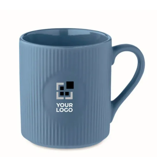 Gift Campaign Tazza in ceramica con superficie a coste e finitura opaca 340ml> Tazze Mug