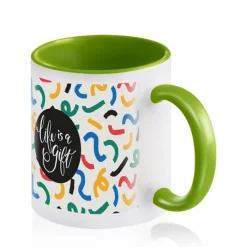 Gift Campaign Tazza in ceramica da sublimare con interno e manico colorato da 325ml></noscript> Tazze Mug