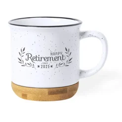 Gift Campaign Tazza in ceramica effetto vintage con base bamboo 330ml Design Bamboo> Tazze Mug