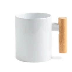 Gift Campaign Tazza in ceramica ideale per sublimazione con manico in legno 325ml></noscript> Tazze Per Sublimazione Con Foto