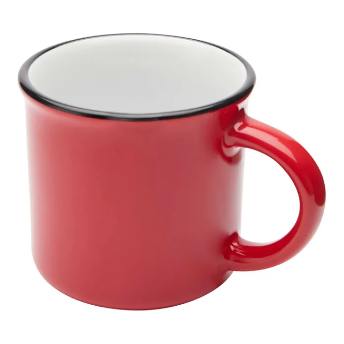 Gift Campaign Tazza in ceramica vintage con bordo nero 240ml> Tazze Mug