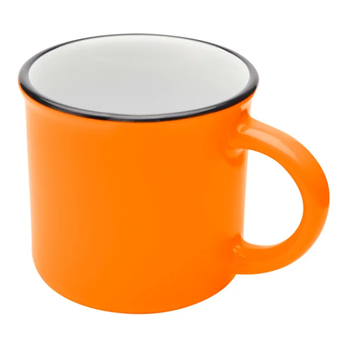 Gift Campaign Tazza in ceramica vintage con bordo nero 240ml> Tazze Mug