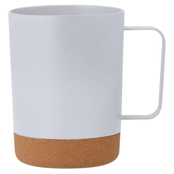 Gift Campaign Tazza in PP con base in sughero e manico quadrato da 400ml> Bicchieri Termici Personalizzati