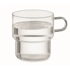 Gift Campaign Tazza in vetro borosilicato con design impilabile da 300ml> Tazzine Da Caffè E Tazze Tè
