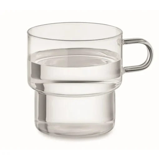Gift Campaign Tazza in vetro borosilicato con design impilabile da 300ml> Tazzine Da Caffè E Tazze Tè
