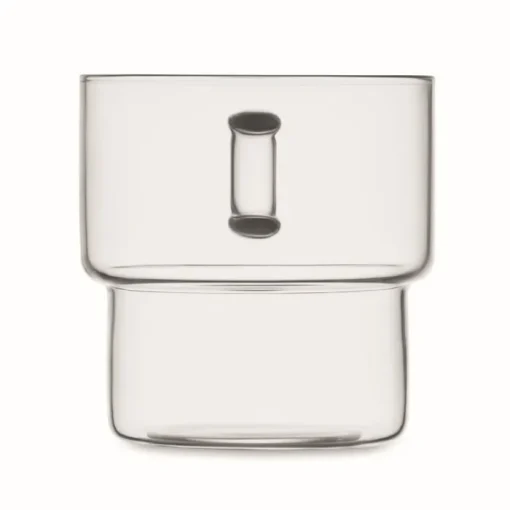 Gift Campaign Tazza in vetro borosilicato con design impilabile da 300ml> Tazzine Da Caffè E Tazze Tè