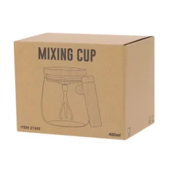 Gift Campaign Tazza in vetro borosilicato con tappo e agitatore elettrico 400ml></noscript> Altri Utensili Da Cucina