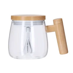 Gift Campaign Tazza in vetro borosilicato con tappo e agitatore elettrico 400ml></noscript> Altri Utensili Da Cucina