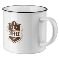 Gift Campaign Tazza personalizzata bianca con bordino nero 300ml White Vintage> Tazze Mug