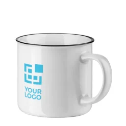 Gift Campaign Tazza personalizzata bianca con bordino nero 300ml White Vintage></noscript> Tazze Mug