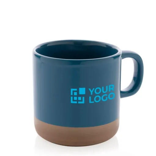 Gift Campaign Tazza personalizzata corpo smaltato con base naturale 360ml Artisanal> Tazze Mug