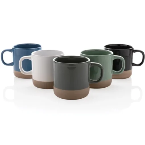 Gift Campaign Tazza personalizzata corpo smaltato con base naturale 360ml Artisanal> Tazze Mug