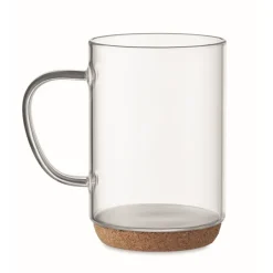 Gift Campaign Tazza personalizzata in vetro base in sughero 400ml Crystal Cork> Tazzine Da Caffè E Tazze Tè