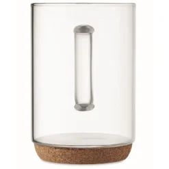 Gift Campaign Tazza personalizzata in vetro base in sughero 400ml Crystal Cork> Tazzine Da Caffè E Tazze Tè