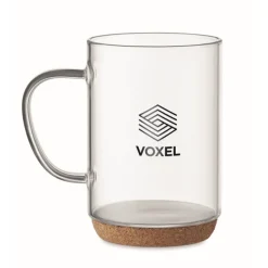 Gift Campaign Tazza personalizzata in vetro base in sughero 400ml Crystal Cork></noscript> Tazzine Da Caffè E Tazze Tè