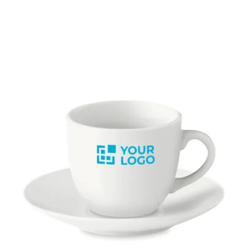 Gift Campaign Tazza piccola caffè in ceramica con piattino per transfer 80ml Lungo> Tazzine Da Caffè E Tazze Tè