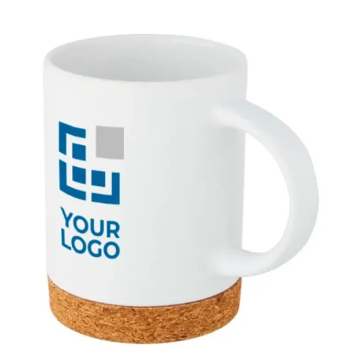 Gift Campaign Tazza promozionale in ceramica base in sughero 425ml Contempo Cork> Tazze Mug