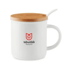 Gift Campaign Tazza promozionale porcellana cucchiaio e tappo bambù 380ml Topped></noscript> Tazzine Da Caffè E Tazze Tè