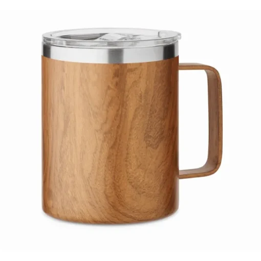 Gift Campaign Tazza termica a doppia parete con aspetto in legno da 300ml> Bicchieri Termici Personalizzati