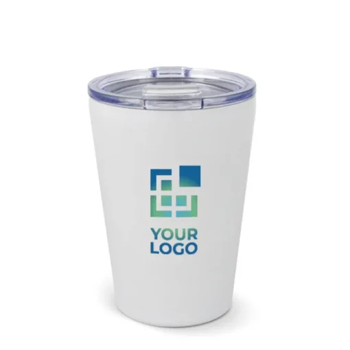 Gift Campaign Tazza termica a doppia parete in acciaio con interno in ceramica 300ml> Bicchieri Termici Personalizzati|Bicchieri Take Away