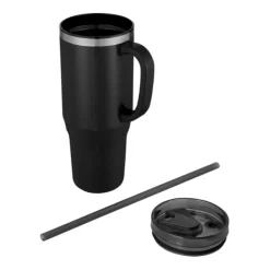 Gift Campaign Tazza termica con cannuccia a doppia parete in acciaio e plastica 1,2l><noscript><img width=